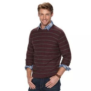 New With Tags Men's‎ Size Large Sonoma Goods For Life Striped Crewneck Sweater